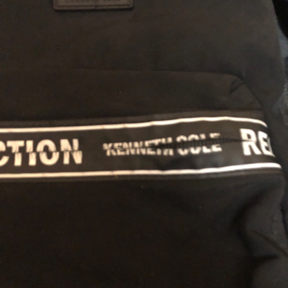 Kenneth Cole Reaction Black Backpack Authentic - Picture 3 of 12